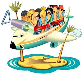 crowded-planecartoon