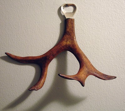 shed antler bottle opener